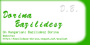 dorina bazilidesz business card